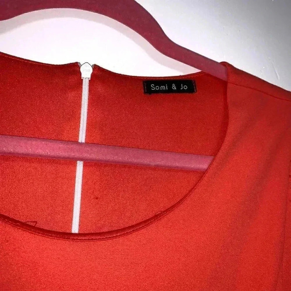 Women's SOMI & JO 3/4 Sleeve Fit + Flare Dress, round neck back zip up size S - Picture 8 of 9